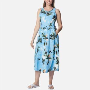Columbia Deschutes Valley Midi Dress Performance UPF50 Sleeveless size Medium